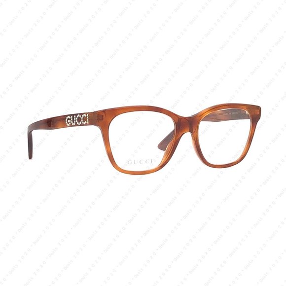 New GUCCI Women’s GG0420O 004 52mm Havana Eyeglasses - Picture 8 of 11